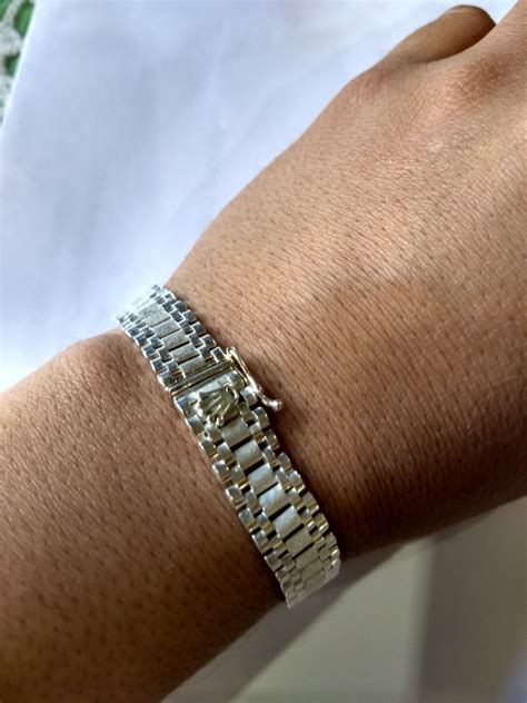 pulsera tipo rolex plata|rolex brazalete.